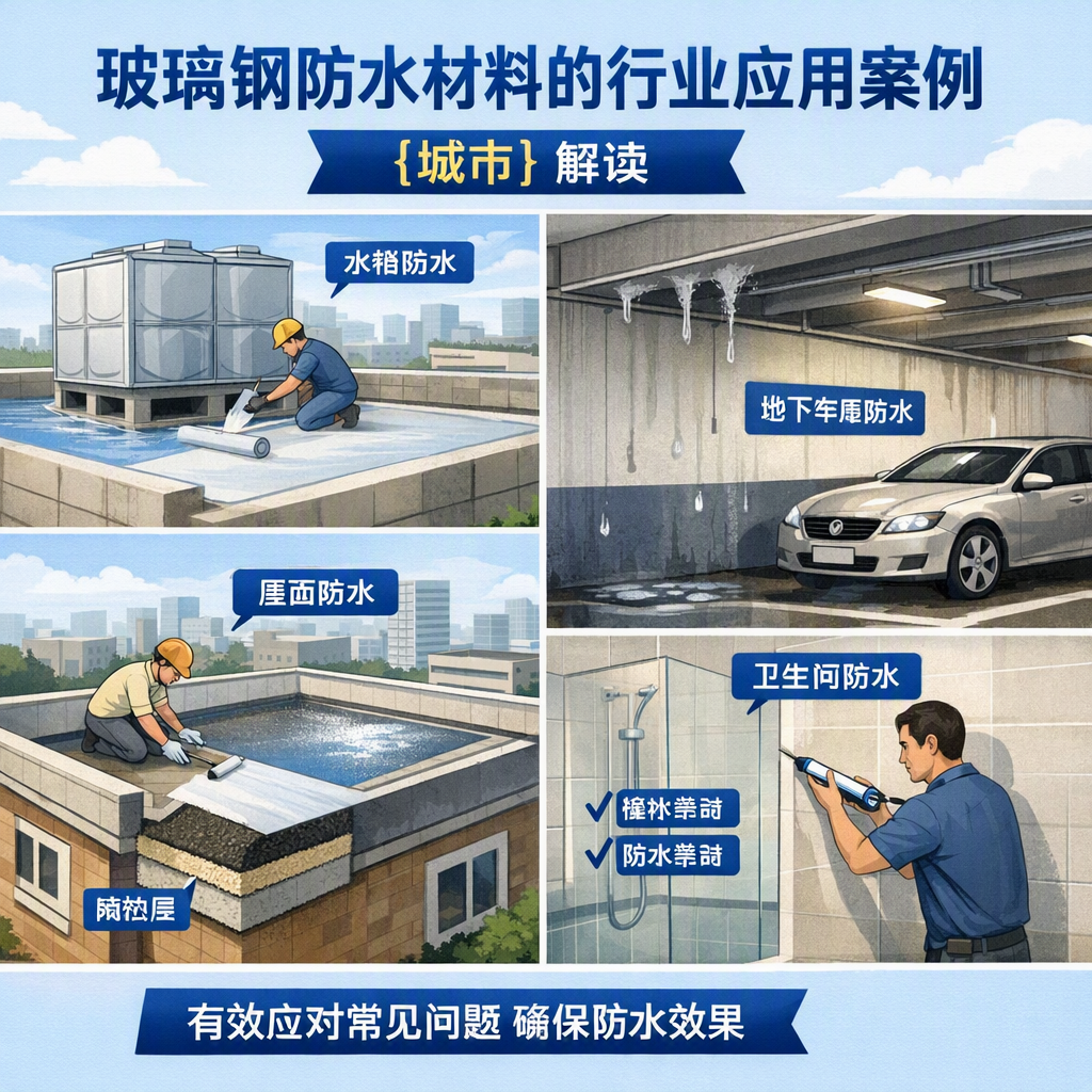 玻璃钢防水材料的行业应用案例,海南解读