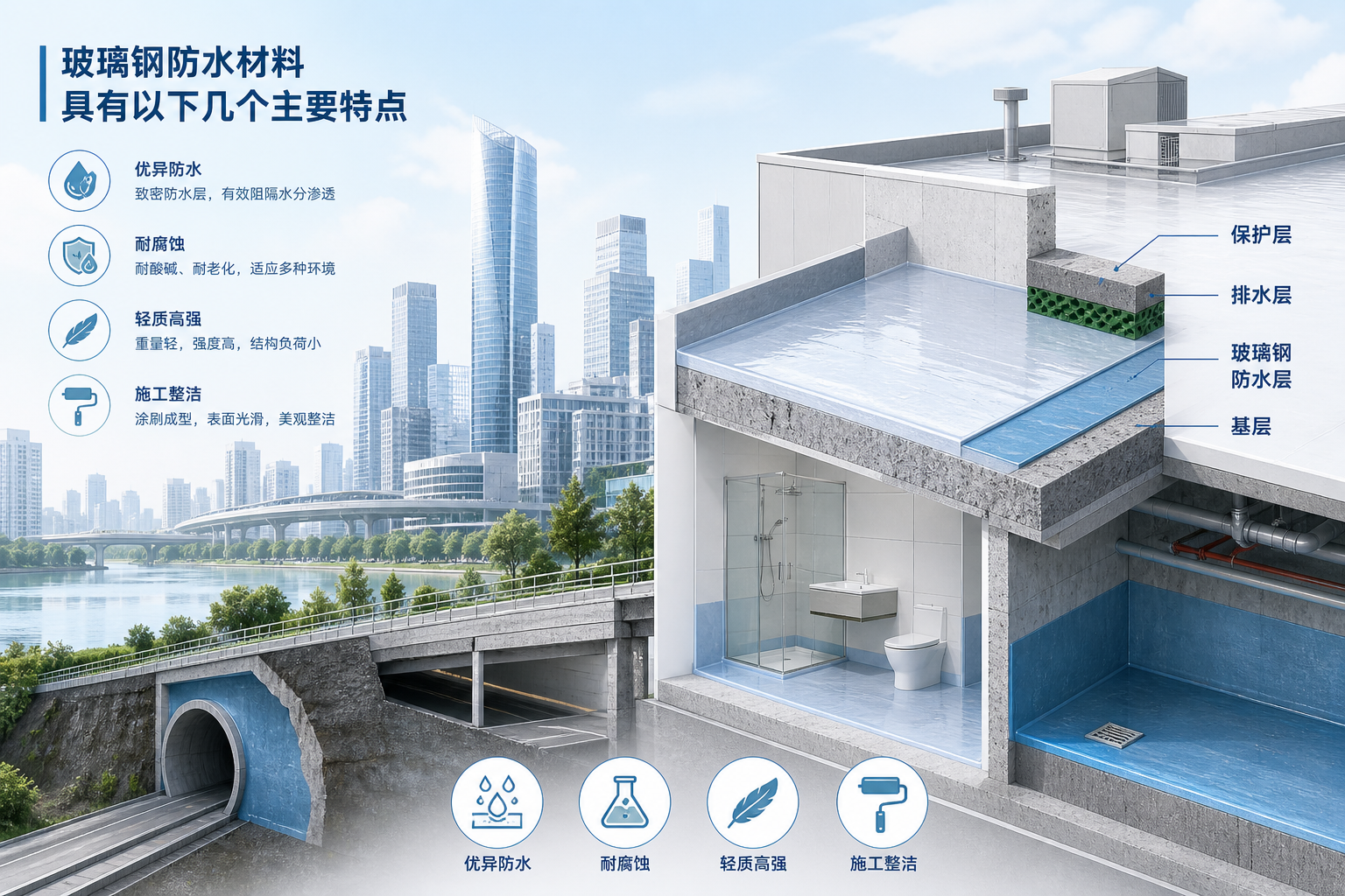 2023年玻璃钢防水材料市场趋势分析,关注 海南 发展